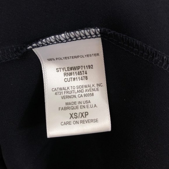 Pleione Off Shoulder Navy Blue Dress XS - Picture 7 of 8